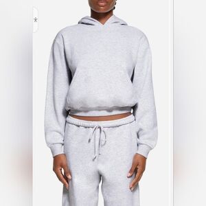 SKIMS  Set Light Heather Grey HOODIE AND PANTS SET Size L